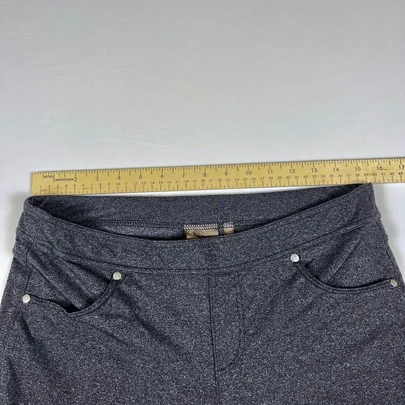 Athleta Bettona Classic Bootcut Yoga Pants Charcoal Gray Stretch Medium Tall MT - Picture 9 of 10